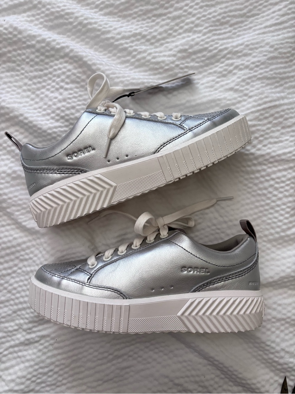 Sorel Metallic Platform Waterproof Sneakers - Picture 3 of 11